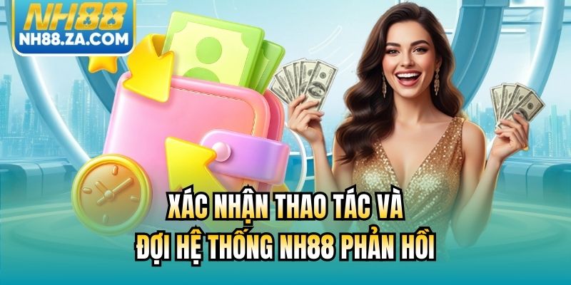 Xác nhận thao tác và đợi hệ thống NH88 phản hồi