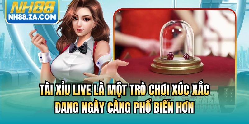 Tài xỉu Live là một trò chơi xúc xắc đang ngày càng phổ biến hơn